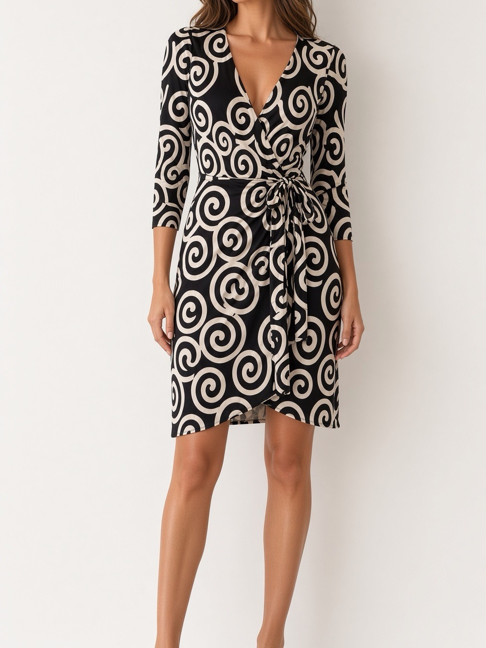 DVF Julian Two Wrap, Vintage Spiral, Size 14